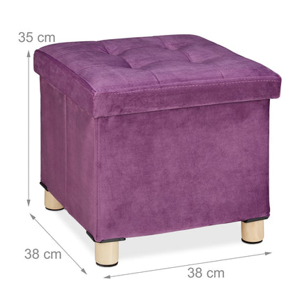 Velvet stool with tray