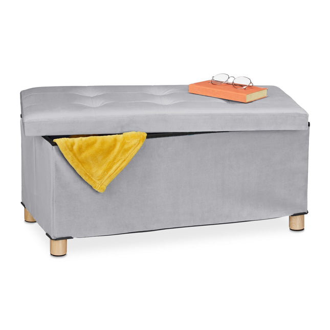 Velvet stool with tray