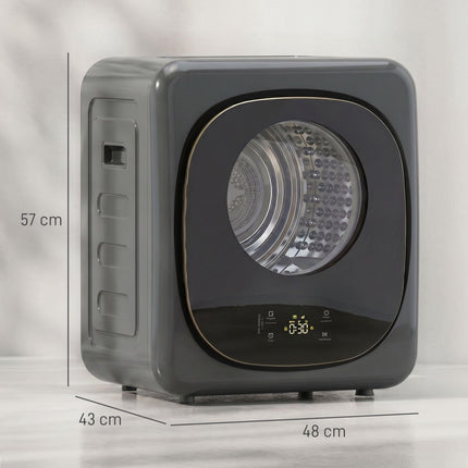 Vented Clothes Dryer, 4 kg Compact, 5 Modes, Timer