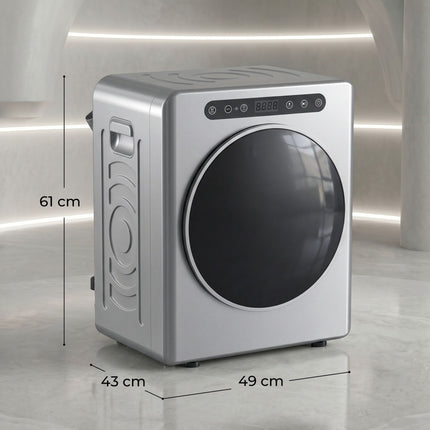 Vented Tumble Dryer 5kg, 1000W, Compact, Silver