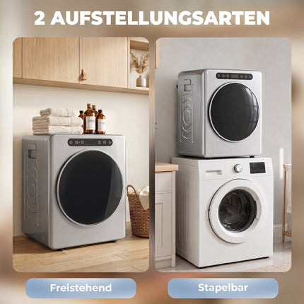 Vented Tumble Dryer 5kg, 1000W, Compact, Silver