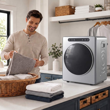 Vented Tumble Dryer 5kg, 1000W, Compact, Silver