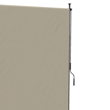Retractable vertical awning, 200x292 cm, sand colour