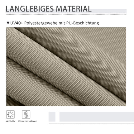 Retractable vertical awning, 200x292 cm, sand colour