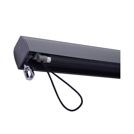 Balcony awning – Polyester aluminium, 120x200cm, wind protection