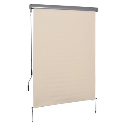 Balcony awning, Wind protection, Hand crank, 140x200cm