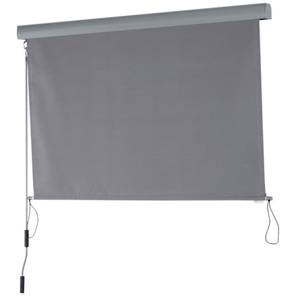 Vertical Balcony Awning, Grey, 140x200 cm, Wind protection