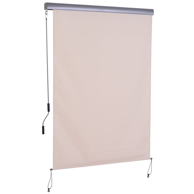 Vertical Awning, Wind & Privacy Screen, 140x250cm Cream
