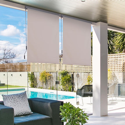 Vertical Awning, Wind & Privacy Screen, 140x250cm Cream