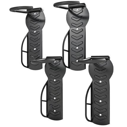 Vertical Bike Wall Mount Kit, Collapsible, Holds 30kg, Black