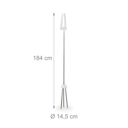 Vertical Clothes Airer, 3 Rotatable Arms, Space-Saving