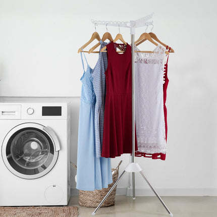Vertical Clothes Airer, 3 Rotatable Arms, Space-Saving