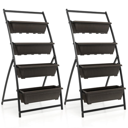 Vertical Garden Planter, 4-Tier with Drainage Holes