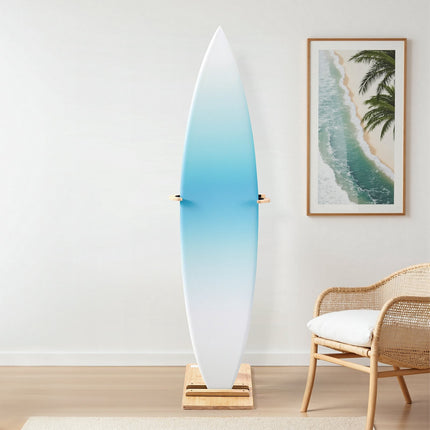 Vertical Surfboard Stand, Adjustable Wooden Padded Rack