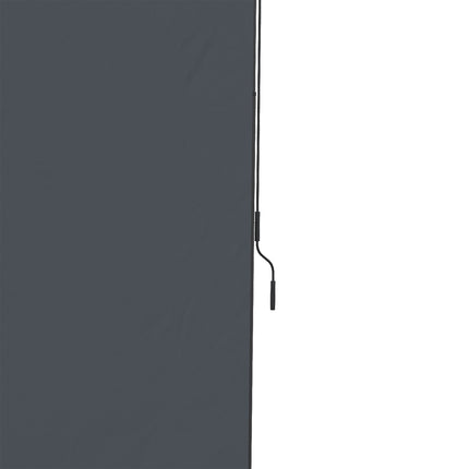 Verticale luifel 200 x 292 cm, verticaal uitschuifbaar met verstelbare zonwering van grijs aluminium voor terrassen en balkons