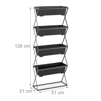 Vertical bed with 4 levels