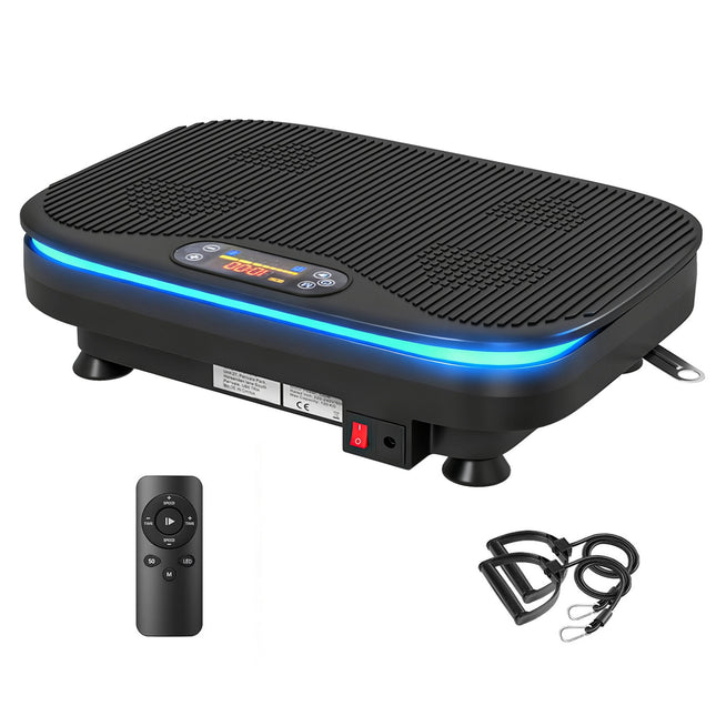 Trilplaat voor fitness, Bluetooth, 99 snelheden, zwart
