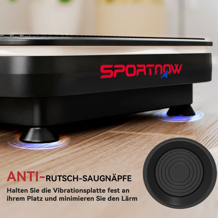 Vibration Plate for Fitness, Bluetooth, 99 Speeds, Black