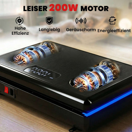 Vibration Plate with 120 Levels, Resistance Bands, LED Display