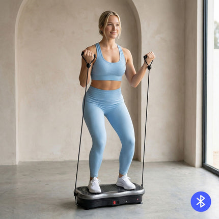 Vibration Platform with Bluetooth, Bands & Remote