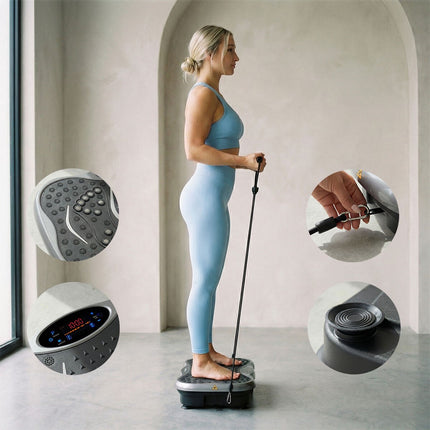 Vibration Platform with Bluetooth, Bands & Remote