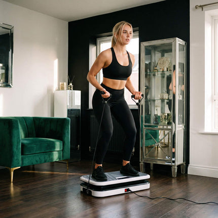 Vibration Platform with Push-Up Bars, Bluetooth, 5 Programs