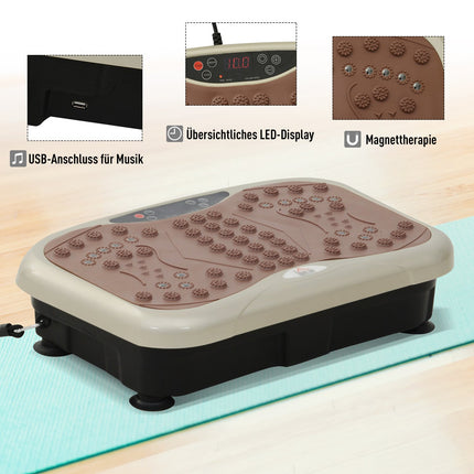 Vibration plate Fitness Trainer with LED screen and band
