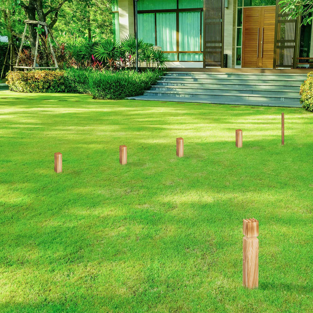 Viking Kubb Wooden Game Set