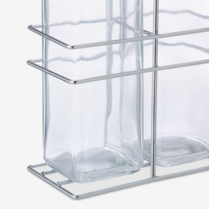Vinegar and oil dispenser on the shelf