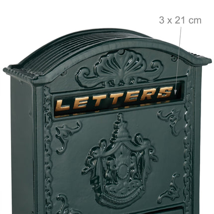 Vintage Letterbox with Lock – Nostalgic Post Box