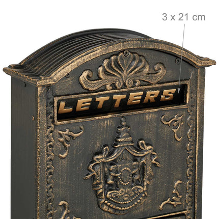 Vintage Letterbox with Lock – Nostalgic Post Box