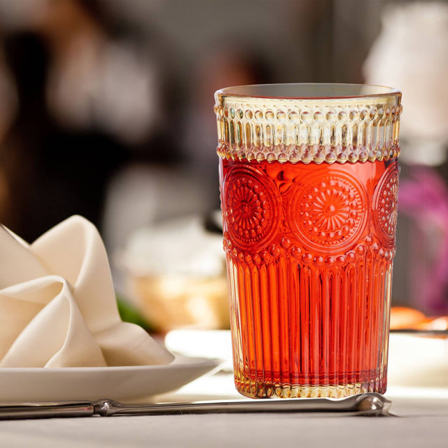 Vintage drinking glasses 4-pack