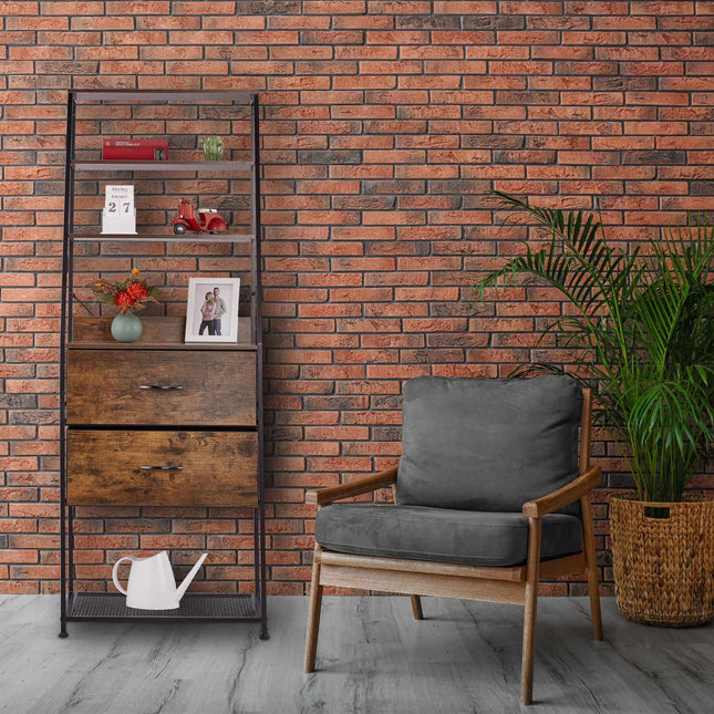 Vintage shelf in industrial design