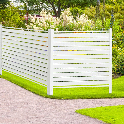 Vinyl Privacy Fence Panels 48x48, Louvered, 2-Pack