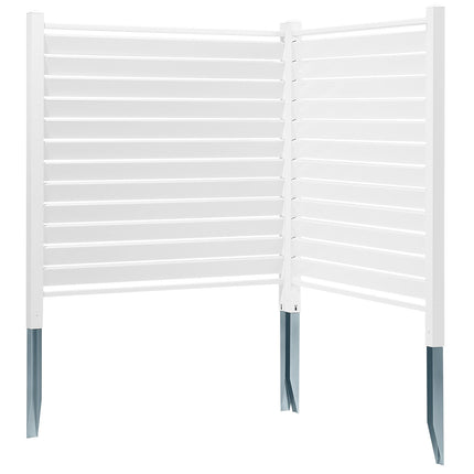 Vinyl Privacy Fence Panels 48x48, Louvered, 2-Pack