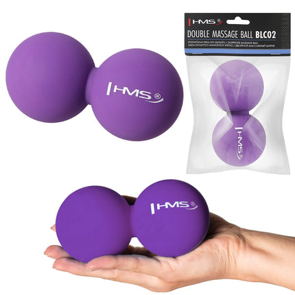 Violet Double Massage Ball – Relieves Muscle Tension