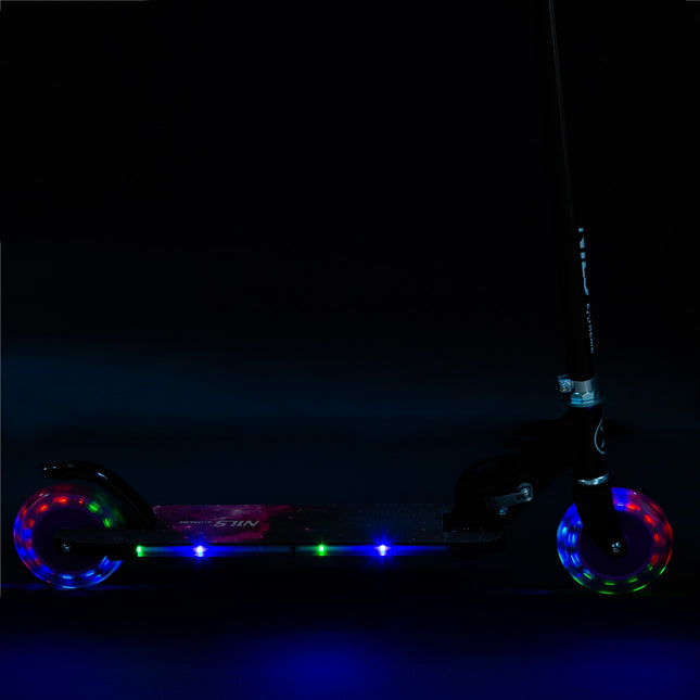 Violet opvouwbare scooter, verstelbare hoogte, lichtgewicht