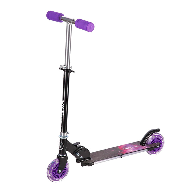 Violet opvouwbare scooter, verstelbare hoogte, lichtgewicht