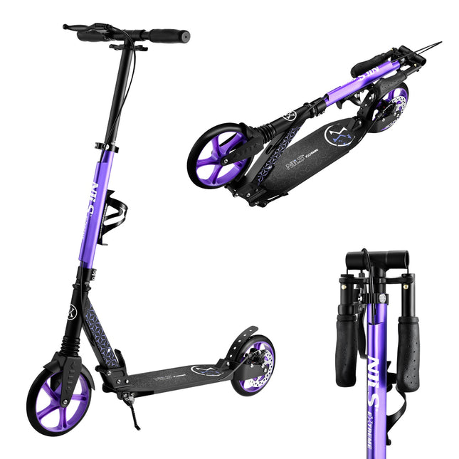 Violet Kick Scooter, Verstelbare Hoogte, Opvouwbaar Ontwerp