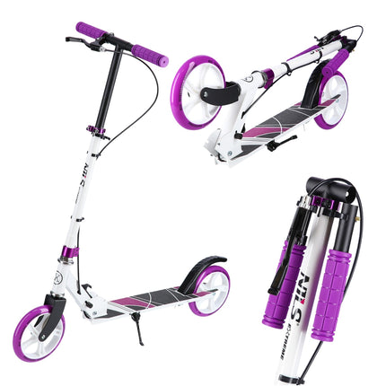 Violet Kick Scooter, Foldable, Lightweight Design