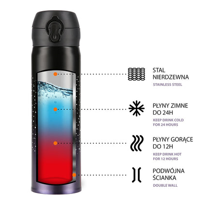 Violet Thermal Cup, Insulated, Leak-Proof, 11 oz