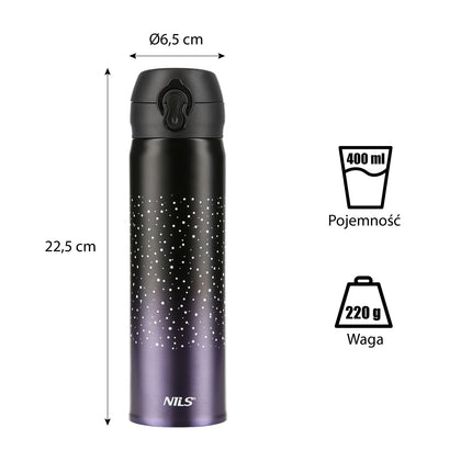Violet Thermal Cup, Insulated, Leak-Proof, 11 oz