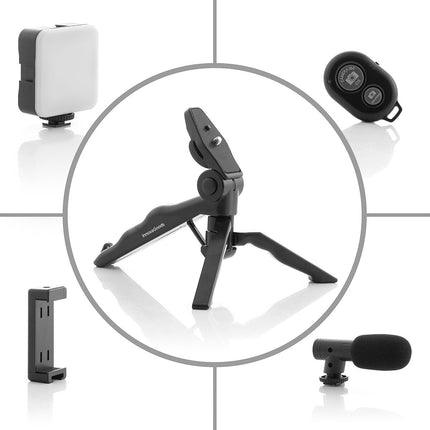 Vlogging Kit with Light, Microphone and Remote Control Plodni InnovaGoods 6 Pieces