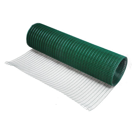 Flexible dark green PVC volute net, 0.9x30M protective