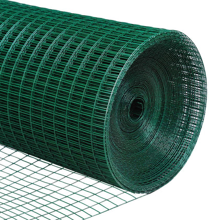 Flexible dark green PVC volute net, 0.9x30M protective