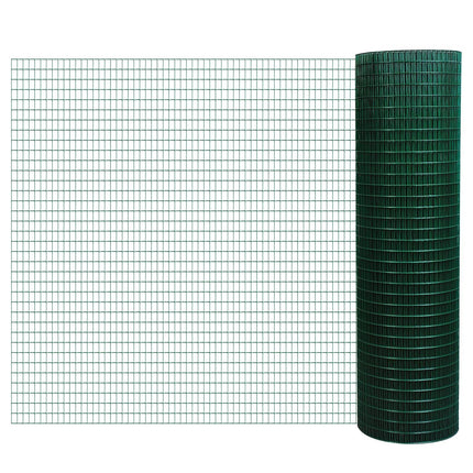 Flexible dark green PVC volute net, 0.9x30M protective