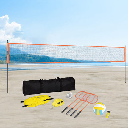 Volleyball and Badminton Net Set – Adjustable, Portable