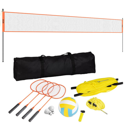 Volleyball and Badminton Net Set – Adjustable, Portable