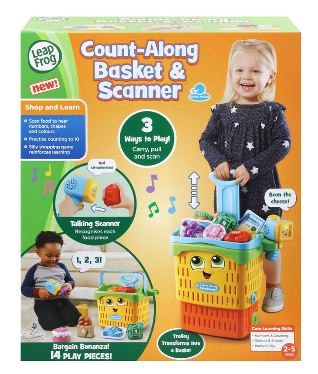 Vtech Educational Toy Count-Along Basket & Scanner (In English Lang.)