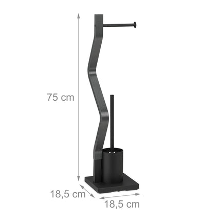 WC chair black/grey